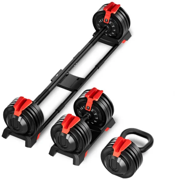 Odin Justerbar Manual 24kg 3 i 1 Sett (Inkl. Vektstang og Kettlebell)